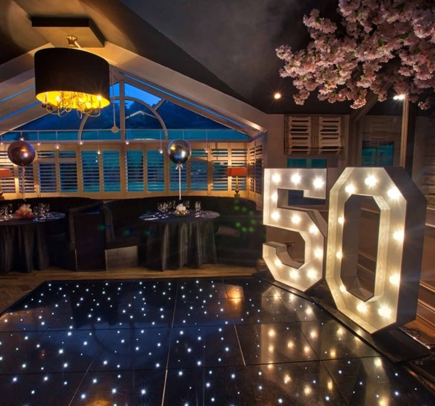 Milestone birthday decor